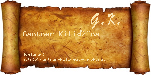 Gantner Kiliána névjegykártya